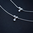 Swirl Heart Silver Anklet