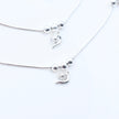 Swirl Heart Silver Anklet