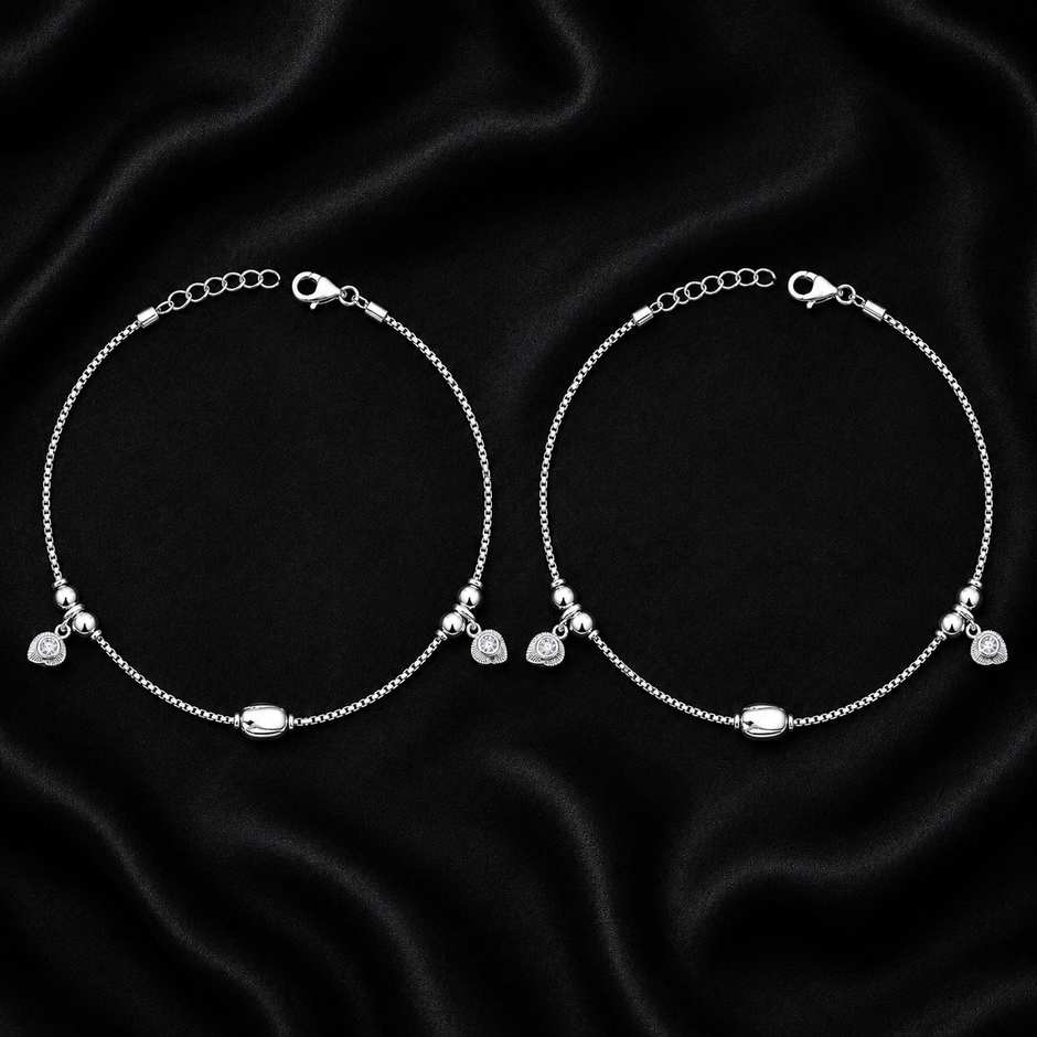 Ocean Shell 925 Silver Anklet
