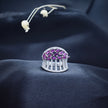 Silver Ruby Net Band Ring