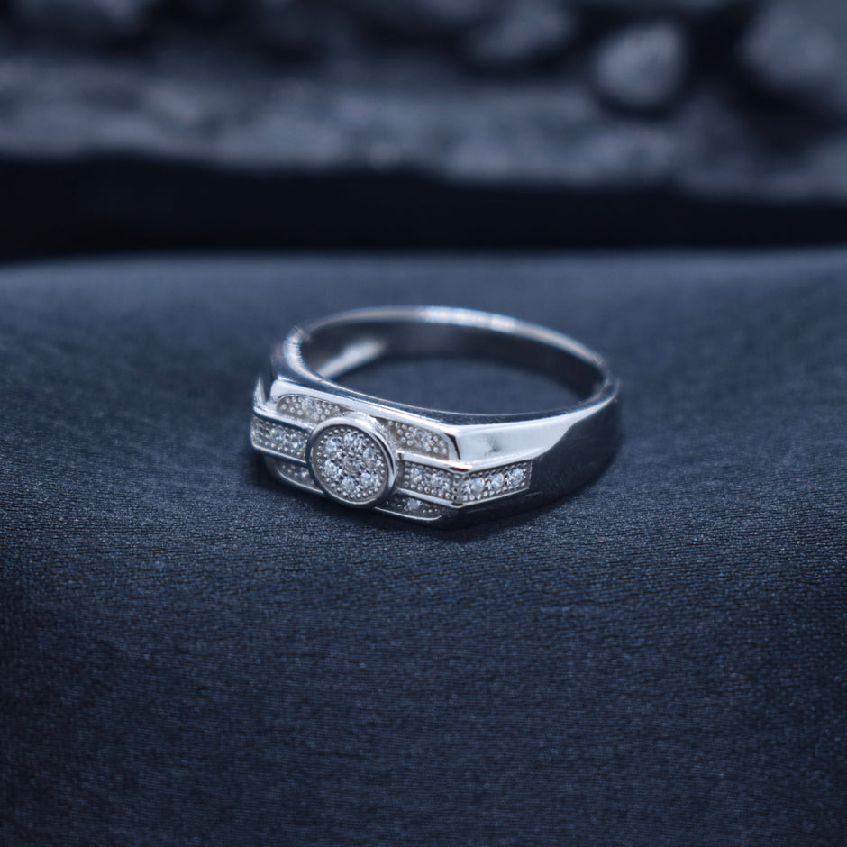 Silver Dual Layer Ring