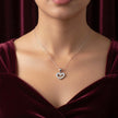 Open Heart Silver Pendant Set