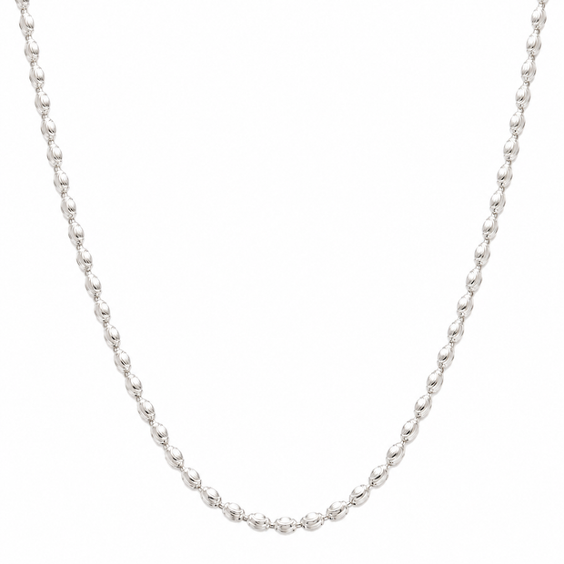 Diamond Cut Olive Bead Chain