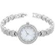 Pavé Heart Cluster Luxury Silver Watch