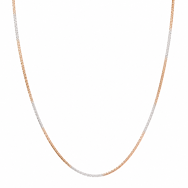 Rose Gold Ball Station Chain