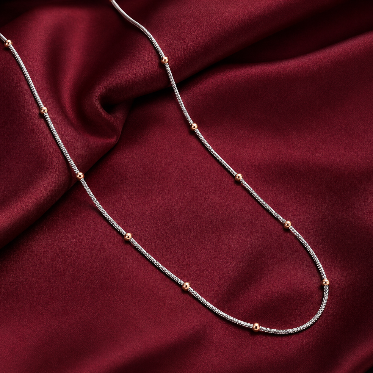 Dual Tone Woven Micro Chain