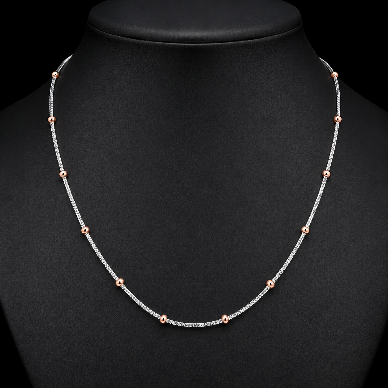 Dual Tone Woven Micro Chain