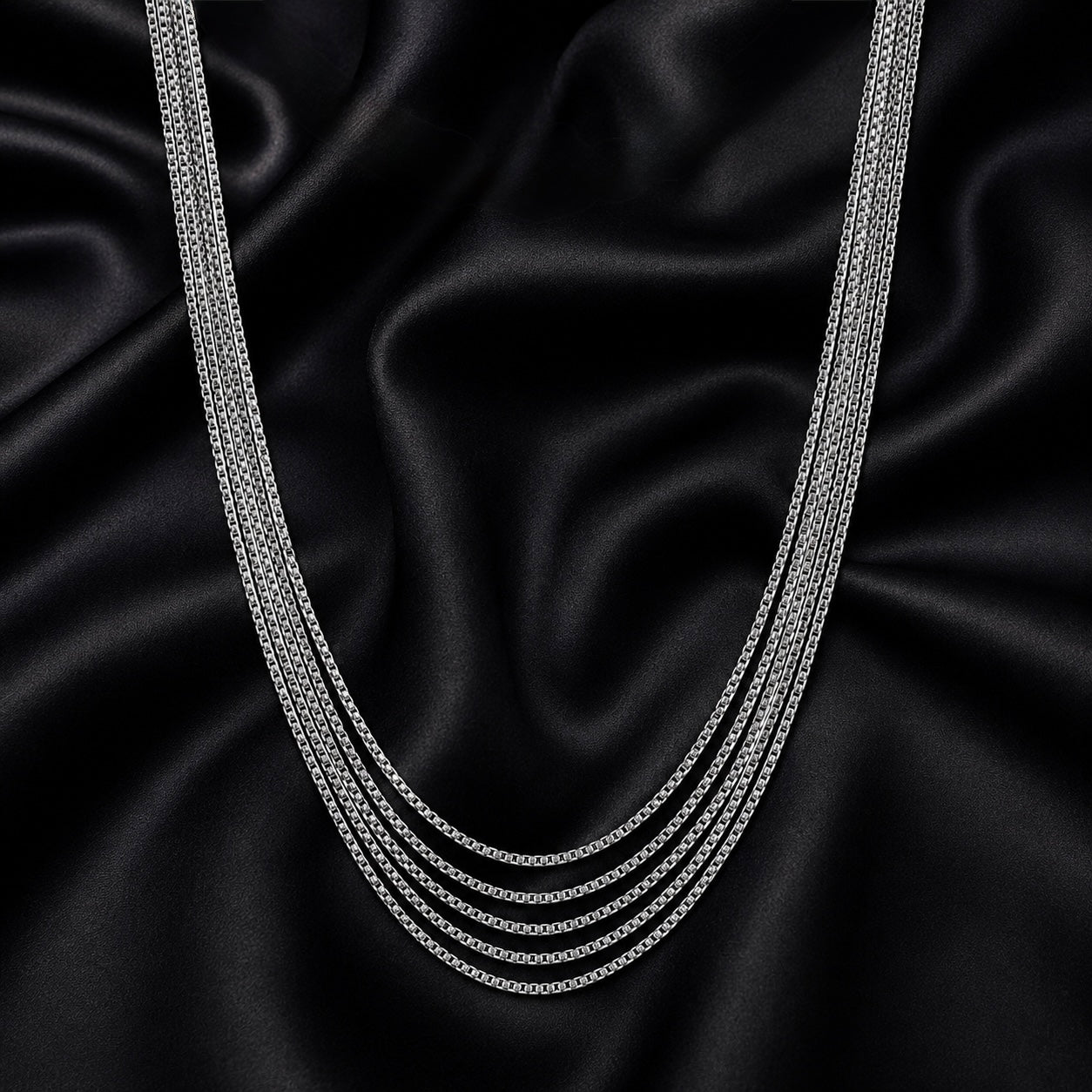 Five Layer Cascading Box Chain