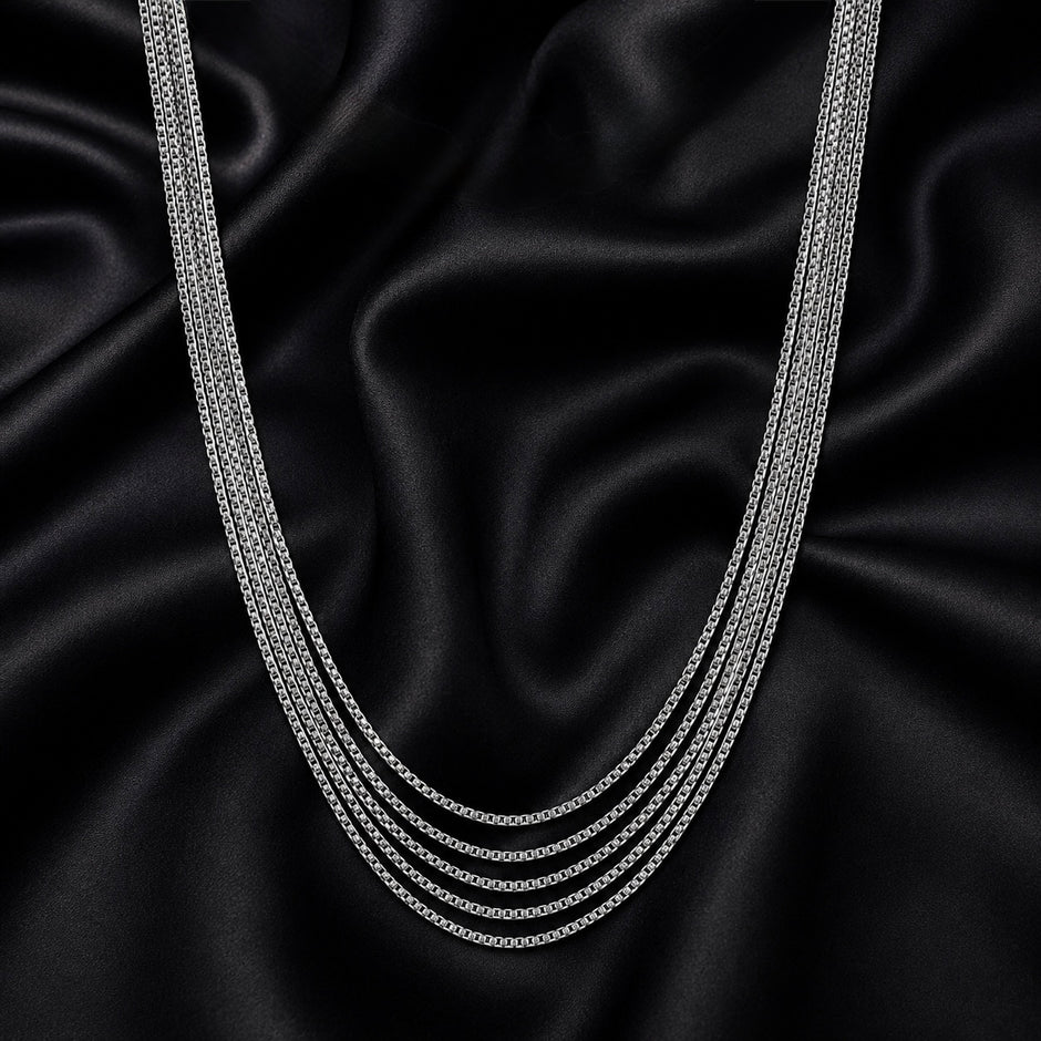 Five Layer Cascading Box Chain