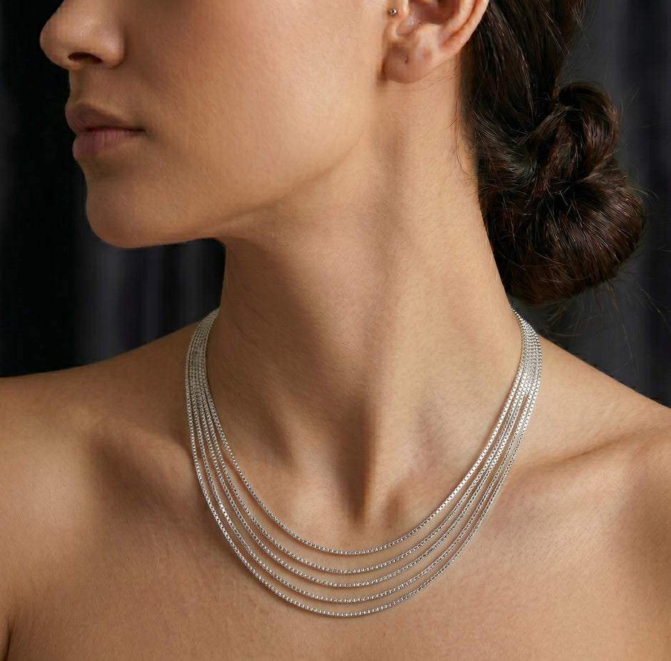 Five Layer Cascading Box Chain