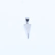 Geometric Triangle Silver Pendant Set
