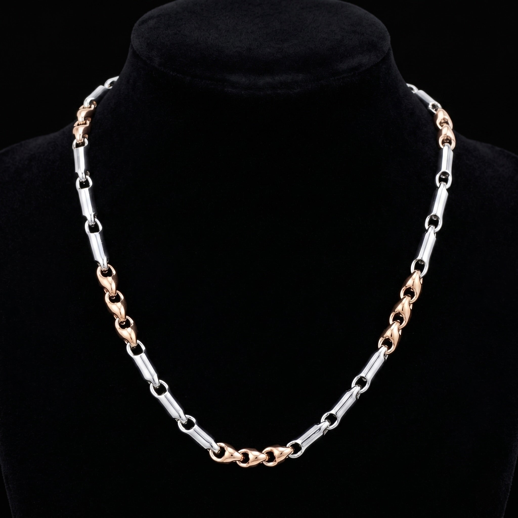 Dual Tone Segmented Pipe Chain