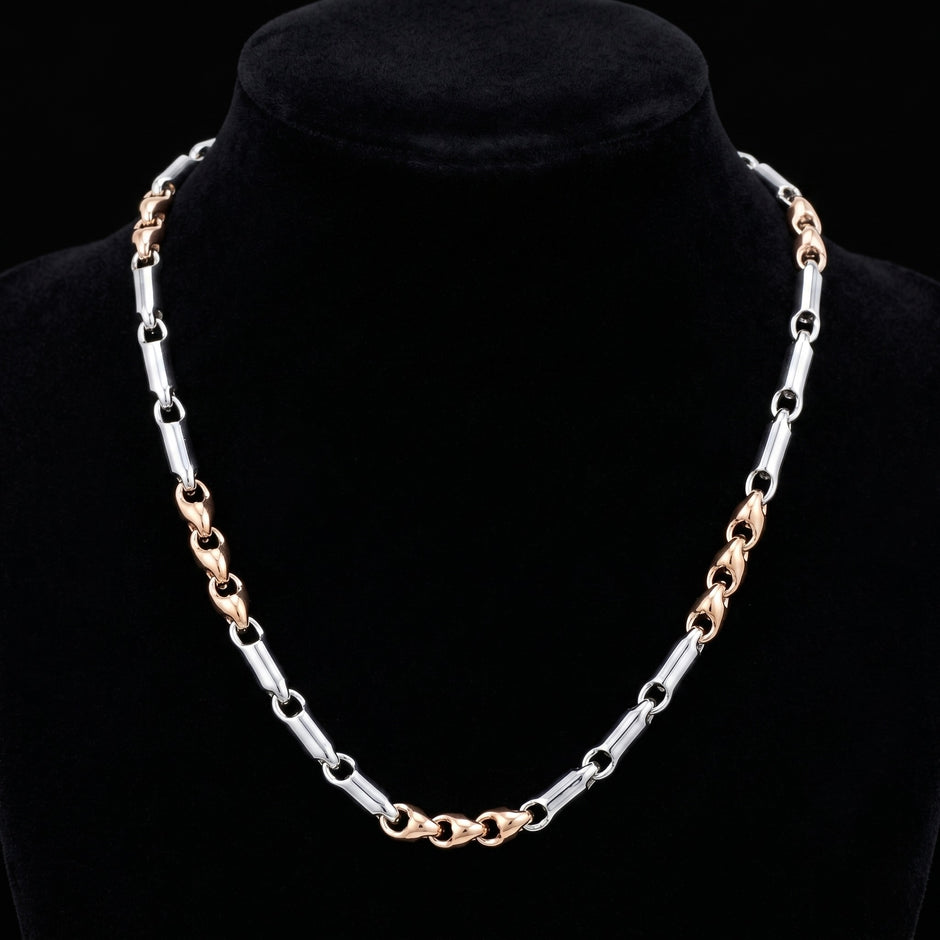 Dual Tone Segmented Pipe Chain