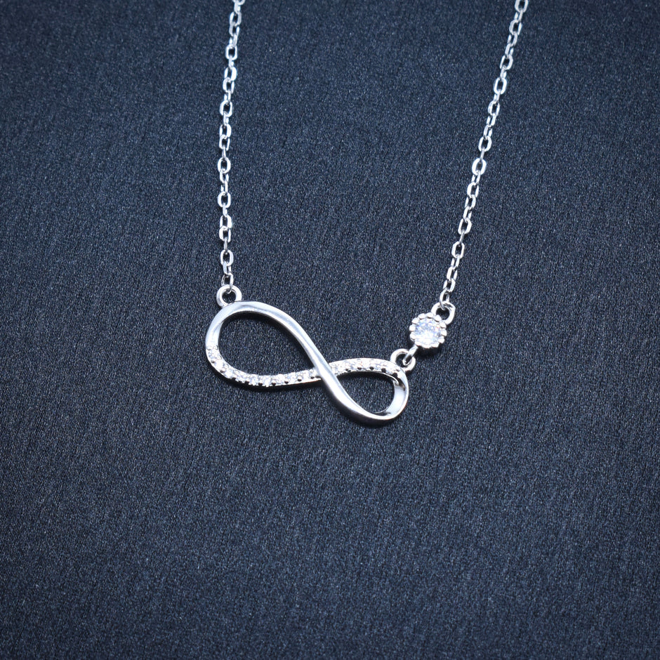 Infinity Stone Silver Fancy Chain
