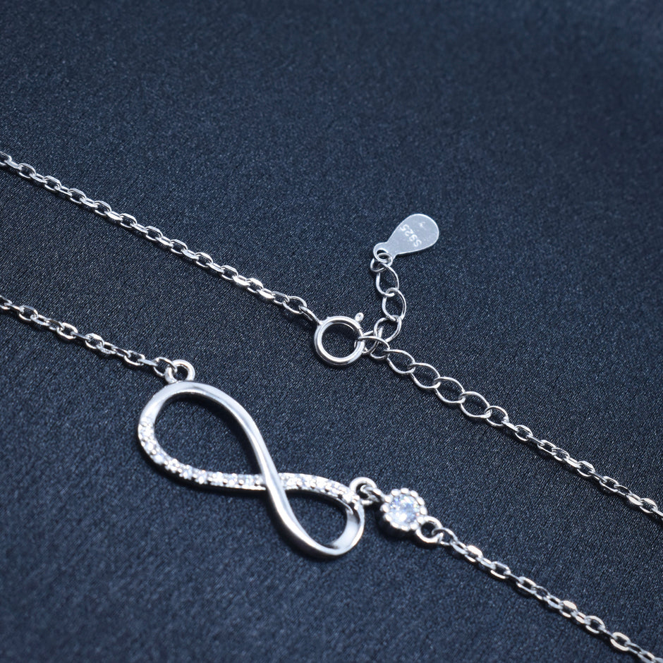 Infinity Stone Silver Fancy Chain