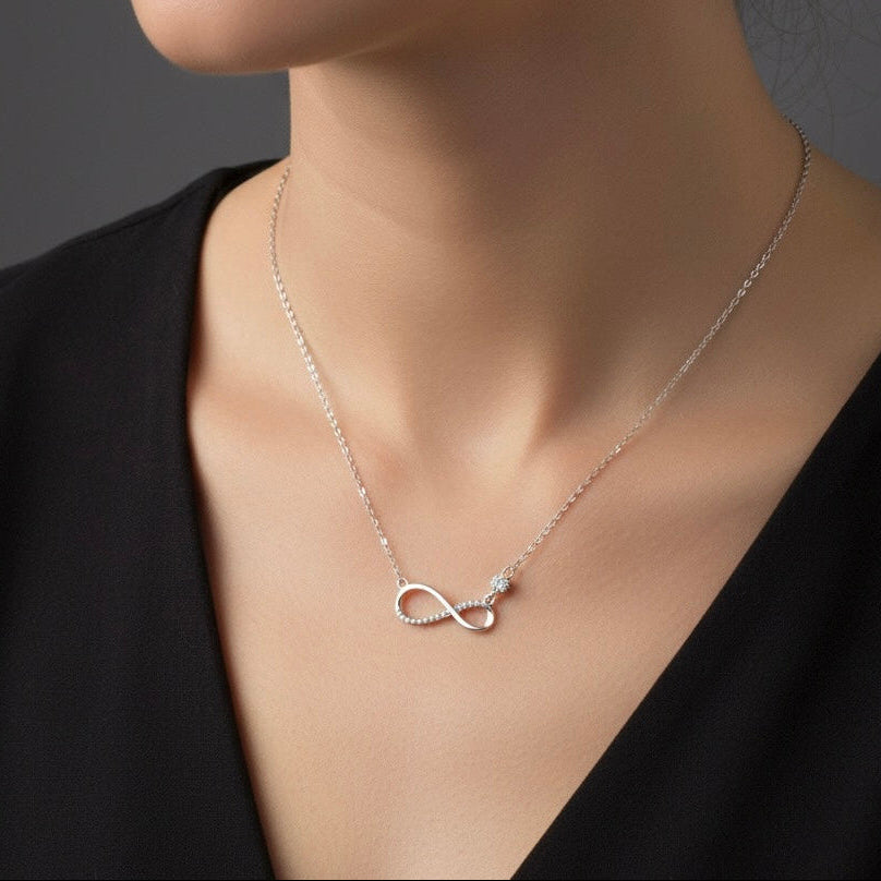 Infinity Stone Silver Fancy Chain