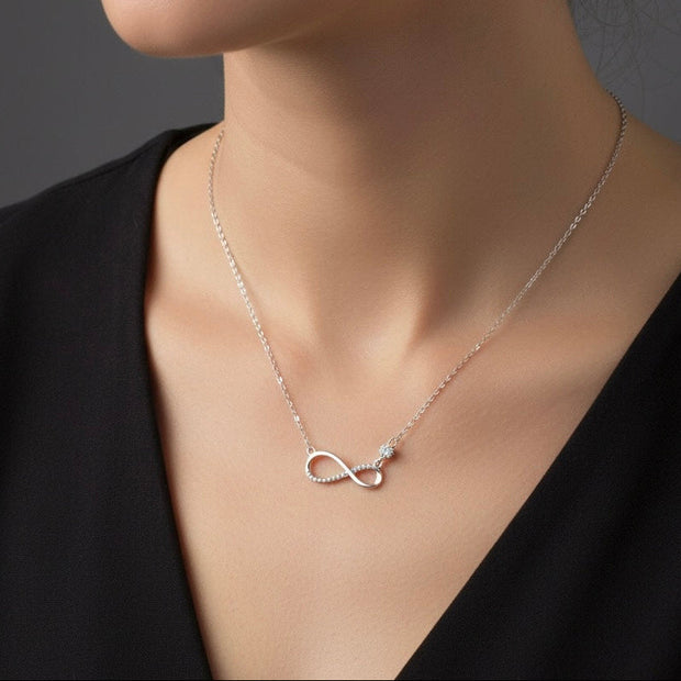 Infinity Stone Silver Fancy Chain