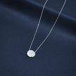 Minimal Round Pendant Necklace