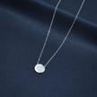 Glitter Disc Silver Fancy Chain