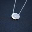 Glitter Disc Silver Fancy Chain