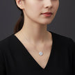 Minimal Round Pendant Necklace