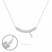 Curved Bar Silver Fancy Chain