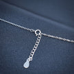 Square Drop Silver Fancy Chain