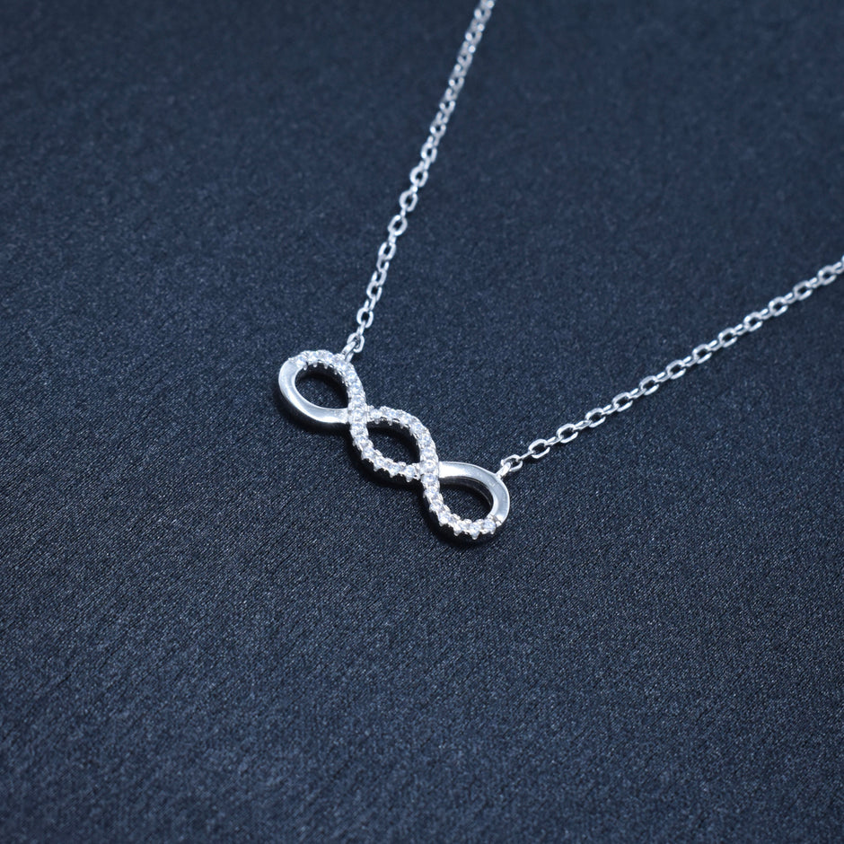 Double Loop Silver Fancy Chain