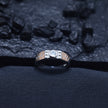 Silver Solitaire Stripe Ring