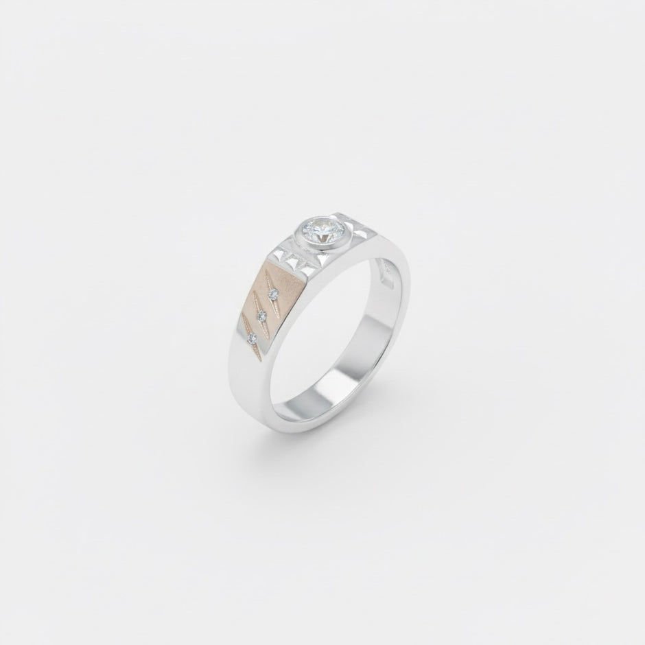 Dual-Tone Celestial Statement Band