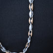 Sleek Two-Tone Mariner Silver Link Chain