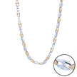 Sleek Two-Tone Mariner Silver Link Chain