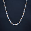 Futuristic Designer Silver Link Chain