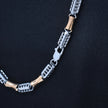 Futuristic Designer Silver Link Chain