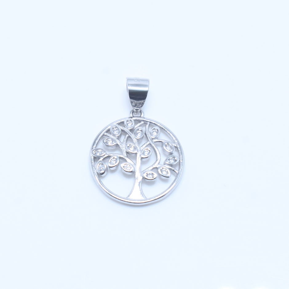 Tree of Life Silver Pendant Set
