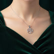 Tree Pendant Set with Chain and Earrings
