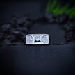 Semicircle Geometric Solitaire Statement Band Ring