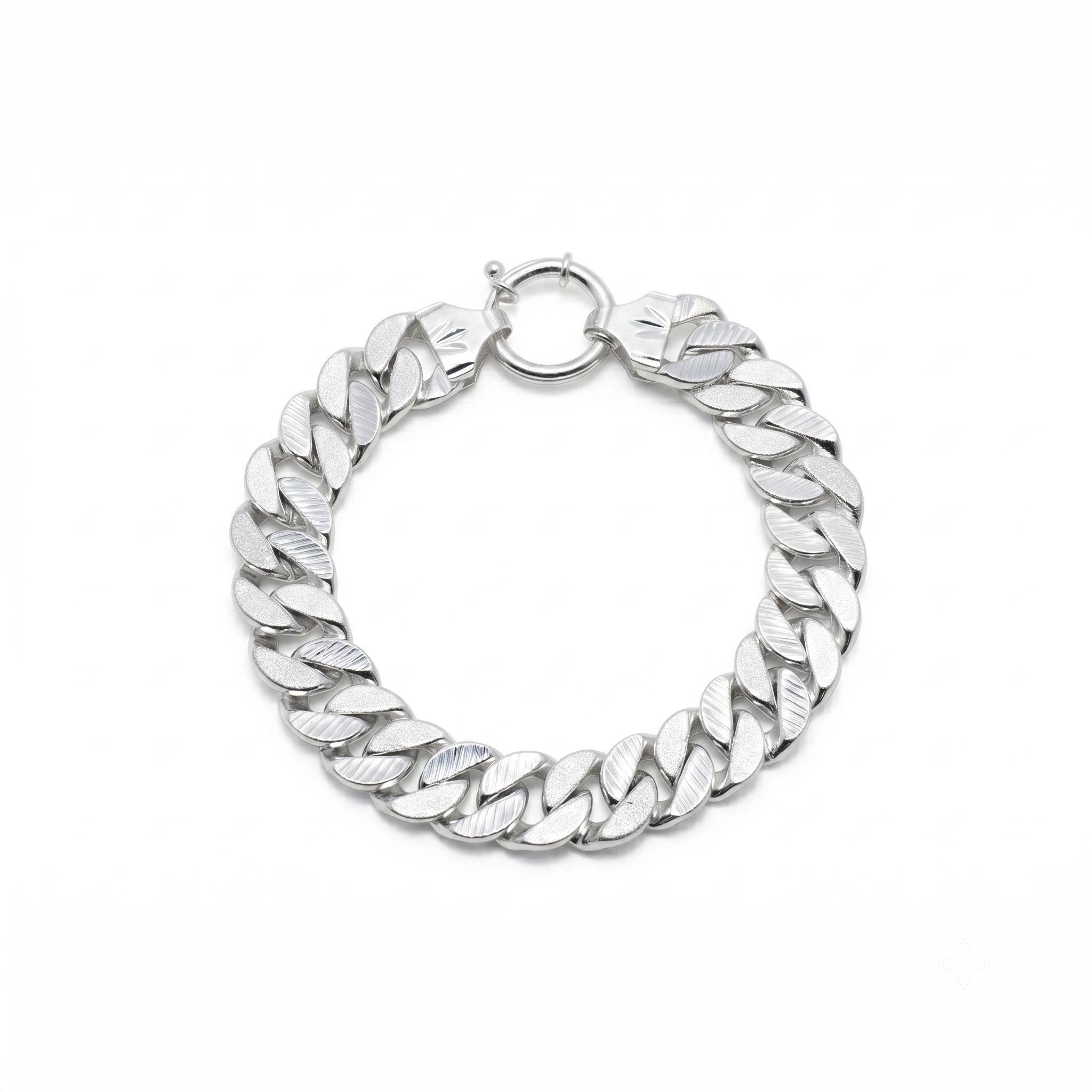 Diamond Cut Curb Bracelet
