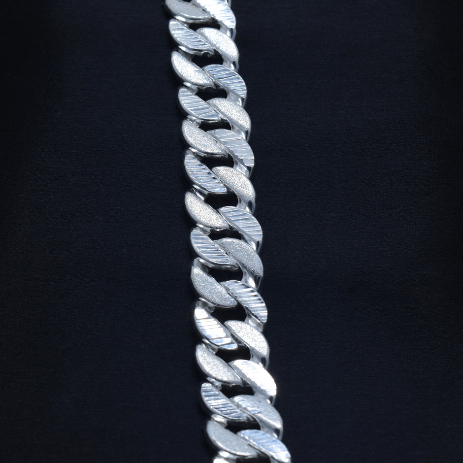 Heavy Cuban Silver Bracelet