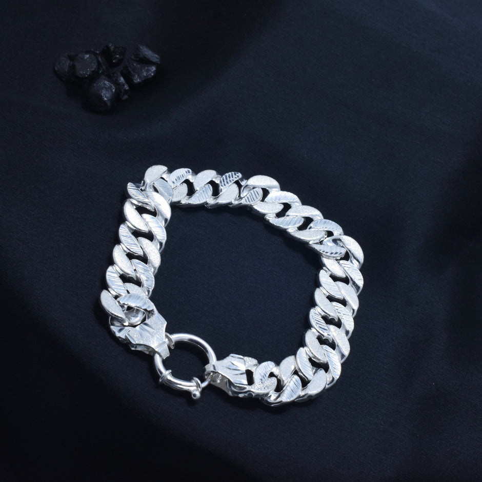 Heavy Cuban Silver Bracelet