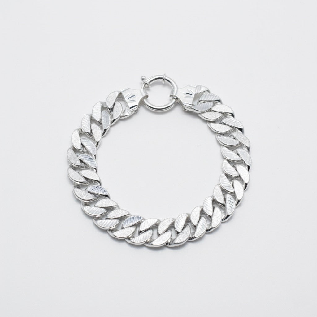 Heavy Cuban Silver Bracelet