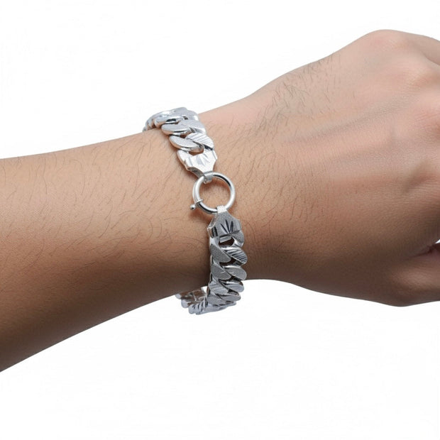 Heavy Cuban Silver Bracelet