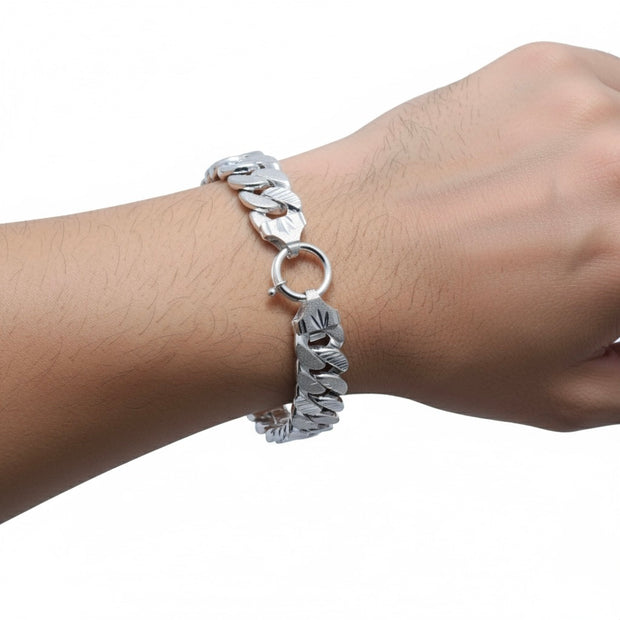 Diamond Cut Curb Bracelet