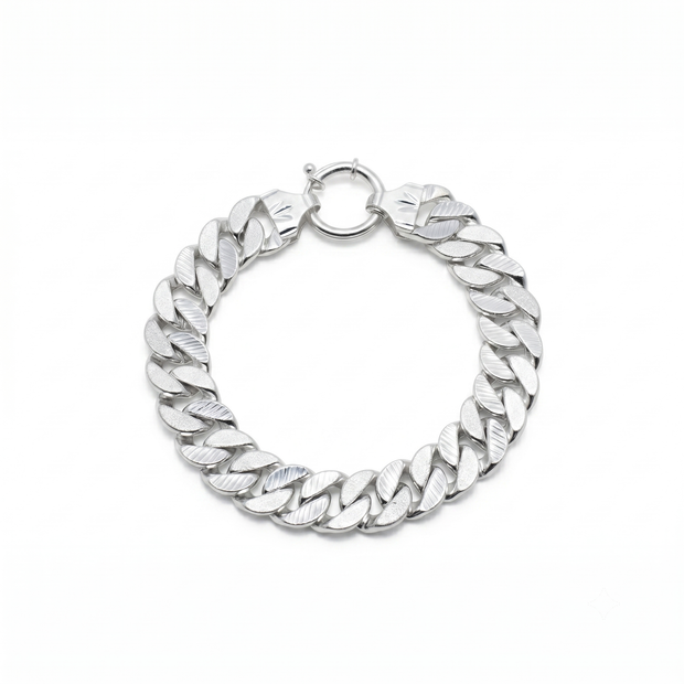 Diamond Cut Curb Bracelet