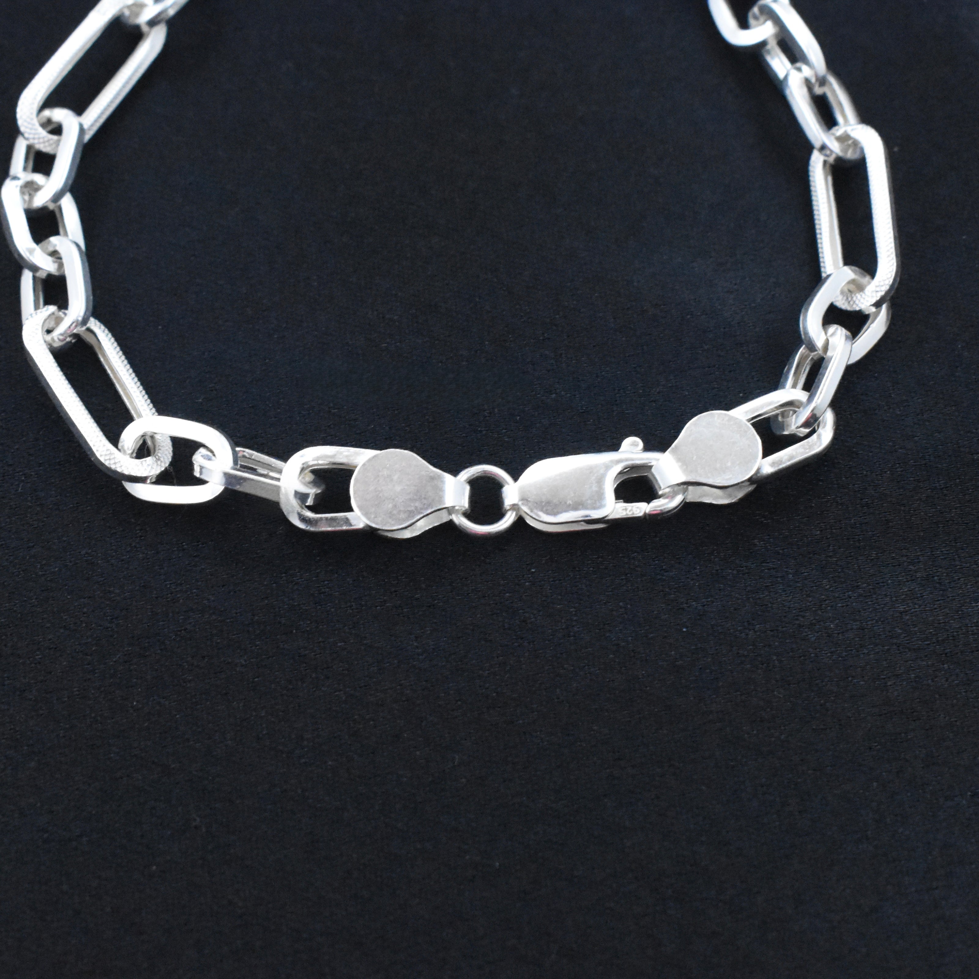 Apex Textured Link Bracelet