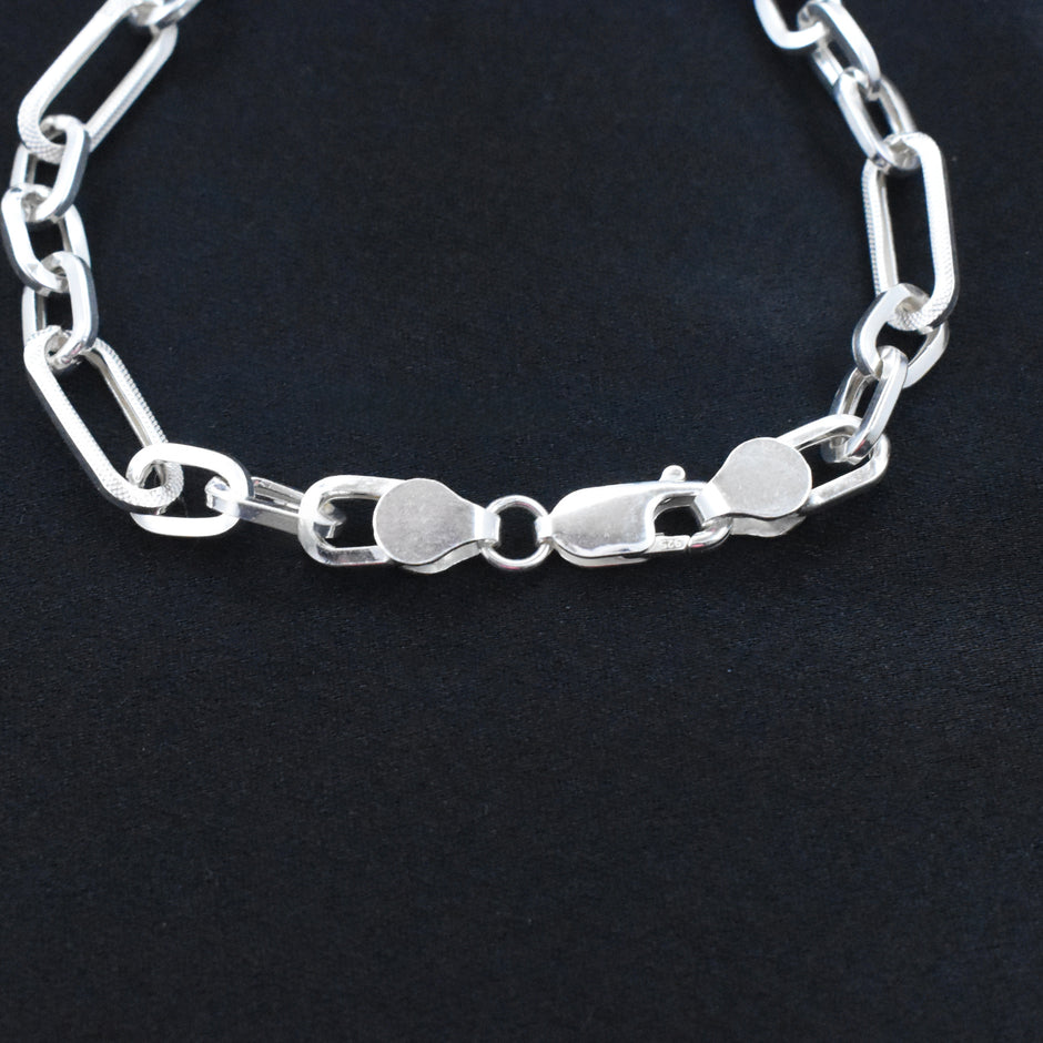 Apex Textured Link Bracelet