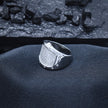 Silver Grid Pave Band Ring