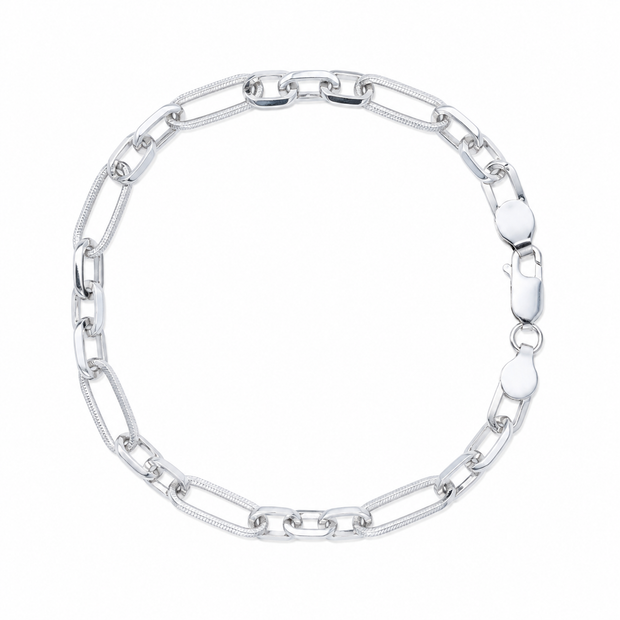 Apex Textured Link Bracelet