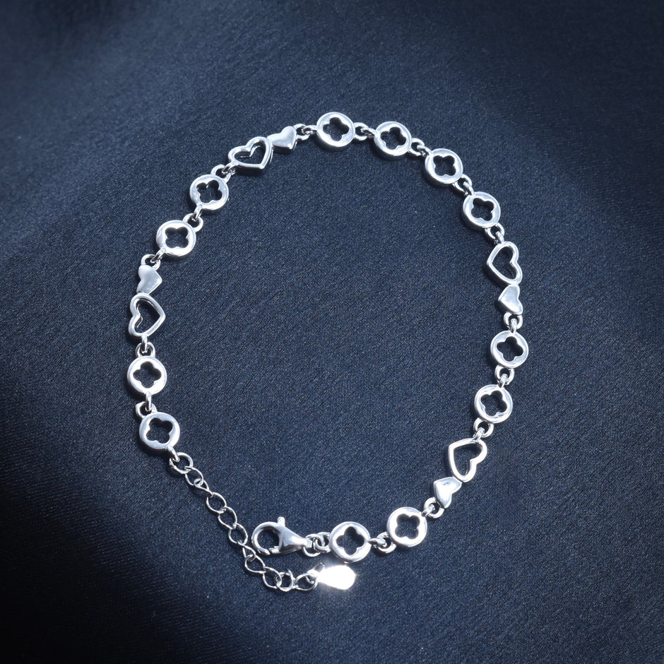 Petite Hearts Silver Bracelet