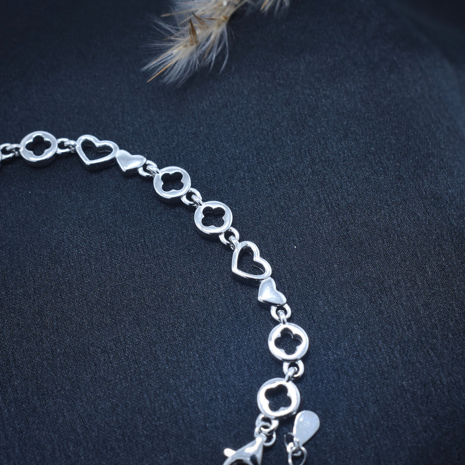 Petite Hearts Silver Bracelet
